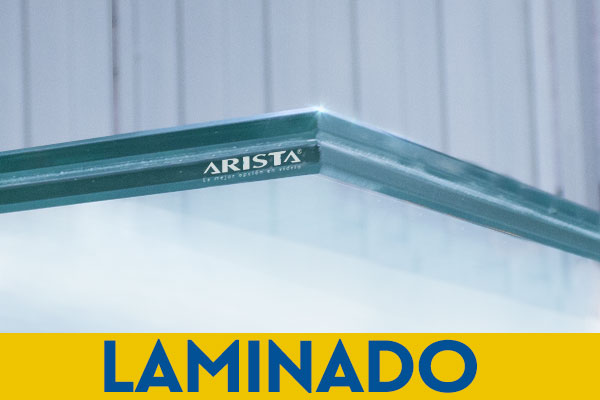laminado-arista vidrio templado Laminado de vidrio templado